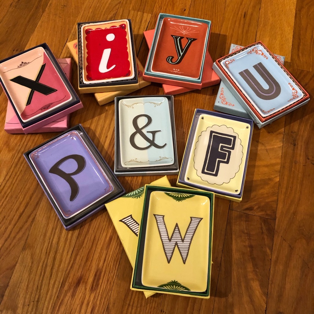 Alphabet Letter Trinket Tray